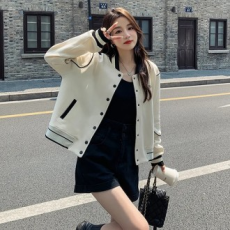 Áo khoác ngắn blouson bóng chày 1 màu dành cho nữ LK-J013