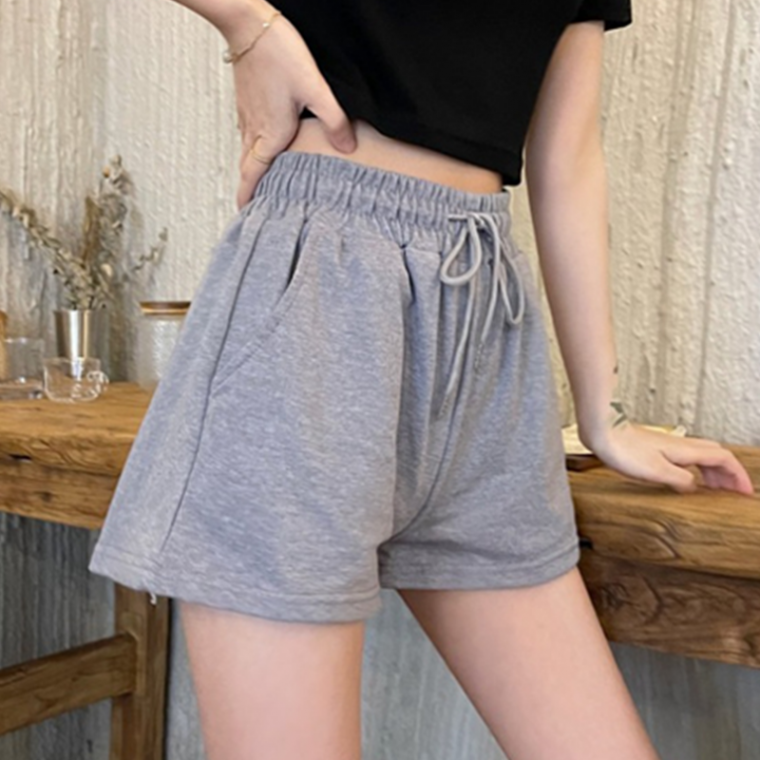 Nữ Easy Homewear Quần Ngắn Quần Short Đường Cơ Bản Thoáng Mát Dải Nửa Quần Quần Tập Mùa Hè