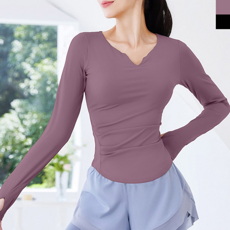 NKJN JYMC014 Áo thun dài tay thể thao Slim Fit dành cho nữ