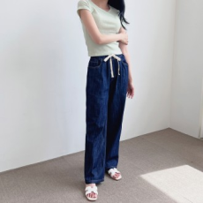 Quần ống rộng denim nữ Kar Linen SD-230522W