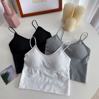 Áo ba lỗ dây 3 màu có mũ bralette tích hợp LK-NS09