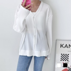 Áo cardigan cổ chữ V xếp ly Monra SD-230451