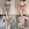 Áo ba lỗ hở lưng gợi cảm quyến rũ mini one Piece club look party look sexy look single suit