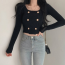 Áo len crop top 2 màu hàng ngày dành cho nữ LK-G021