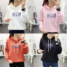 Áo hoodie dáng rộng dáng rộng kiểu Anh điểm hàng ngày dành cho nữ