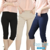 Làm mát BFL Nữ 21 số quần cotton băng ba phần tư quần sọc Quần skinny nữ mùa hè