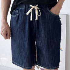 Quần Short Lanh Nam Nam Mùa Hè Quần Jean Denim Quần Dây Cơ Bản Cơ Bản Hàng Ngày Quần Âu Phụ Kiện Thời Trang Đồ Dùng