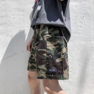 Nam quân đội họa tiết camo eo thở hổn hển hàng ngày dải quần quần tập gym mặc quần short tập gym