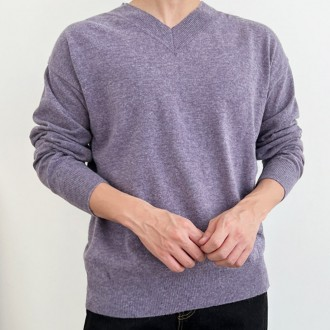 Nam Nam Hàng Ngày Đan Interseason Mùa Xuân Thu Dài Tay Cashmere Cổ Chữ V Cổ V Thời Trang Áo Màu Sắc Đơn Giản Phụ Kiện Cung Cấp