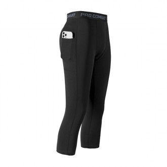 Quần legging thể thao túi 2 màu 3/4 IS-MG09