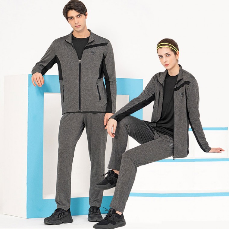 Bộ 3 món tập luyện xuân hè Unisex [Áo khoác + Áo thun + Quần]