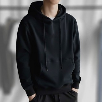 Áo hoodie trơn nam có mũ 3 màu Áo hoodie trơn có mũ trùm đầu nam