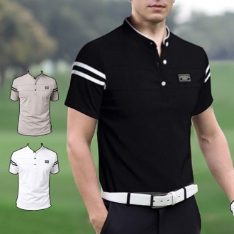 Áo thun nhóm tee quần áo golf nam cotton hàng ngày mùa xuân