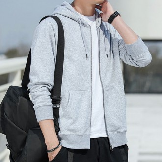 Áo hoodie có mũ trùm đầu có khóa kéo bằng lông cừu cơ bản