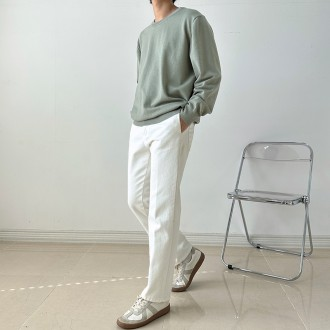 Áo thun dệt kim tròn cashmere nam của Daven USD-2