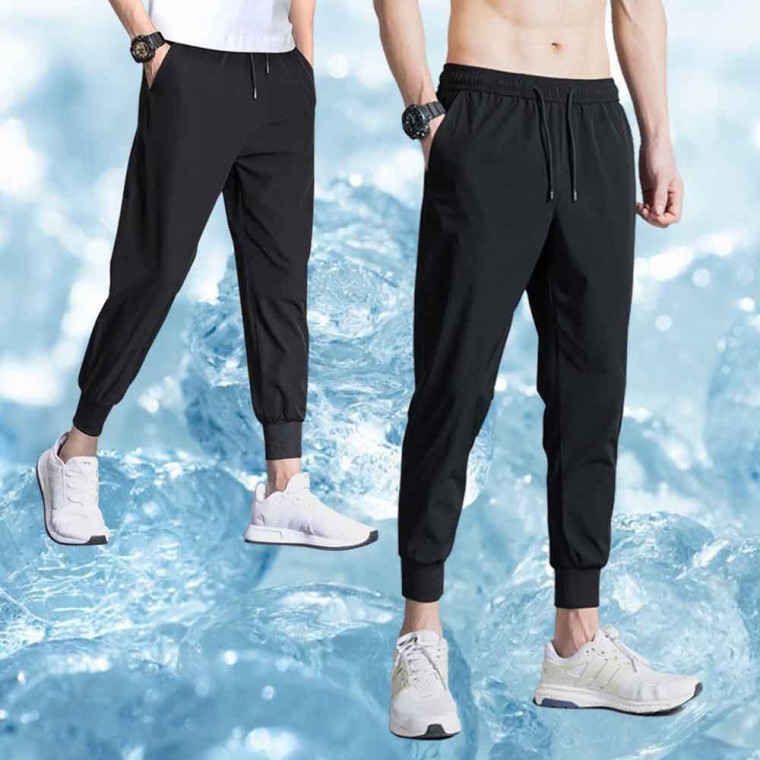 Quần jogger sọc mát mẻ làm mát mùa hè bán tập chạy bộ