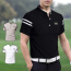 Áo thun golf nam tập thể dục mùa xuân hè cotton cơ bản vừa vặn cổ áo, cổ tay áo ngắn