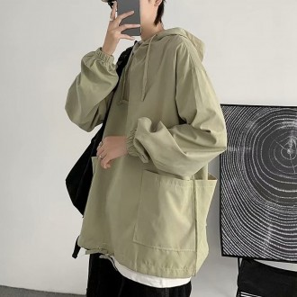 Áo gió nam có mũ trùm đầu, đồng phục tập luyện, áo hoodie nam, áo thun nam giao mùa, áo nỉ, áo hoodie mỏng, áo gió mùa hè, áo hoodie nam