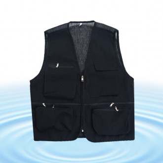 Hamill sản xuất trong nước vest công sở rayon đen, vest lưới, vest nam, vest bảo hộ lao động, vest giải trí