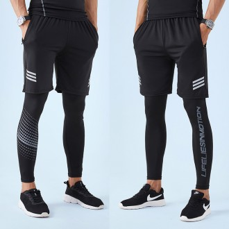 Quần legging thể thao nam + quần legging 1 bộ