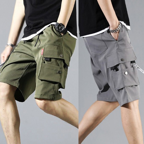 Quần Short Nam Quần Short Cotton Quần 3/4 Quần Short Túi INSUM58