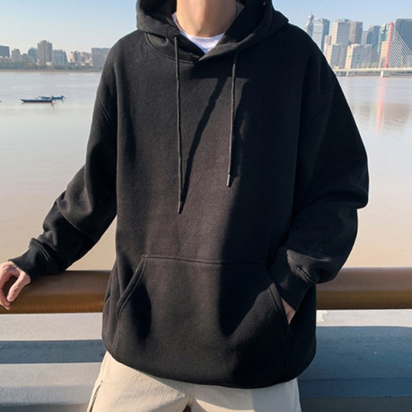 Áo hoodie, áo thun dài tay, có lót lông, áo thun trơn, unisex IS-TS02