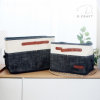 Tổ chức lưu trữ giỏ vải denim Decraft