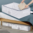 Underbed lớn trong suốt lưu trữ tổ chức quần áo hộp sống dưới giường phụ kiện lưu trữ kích thước lớn