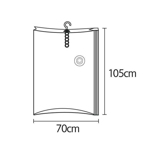 Gói nén chân không Gói chân không Loại van Loại móc treo 70 * 105