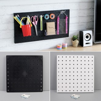 1P pegboard tấm đục lỗ để cố định tường pegboard tấm đục lỗ bảng lưu trữ phụ kiện nhỏ móc treo