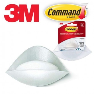 Đế xà phòng tắm bằng nhựa gia cố 3M Command