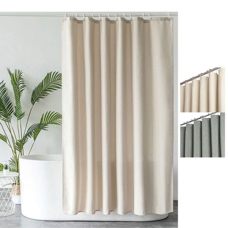 Vòi hoa sen 180x200cm rèm vải lanh ngăn cách không gian phòng tắm vải