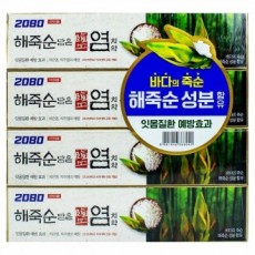 Kem đánh răng muối măng Aekyung 2080 120g 4 gói