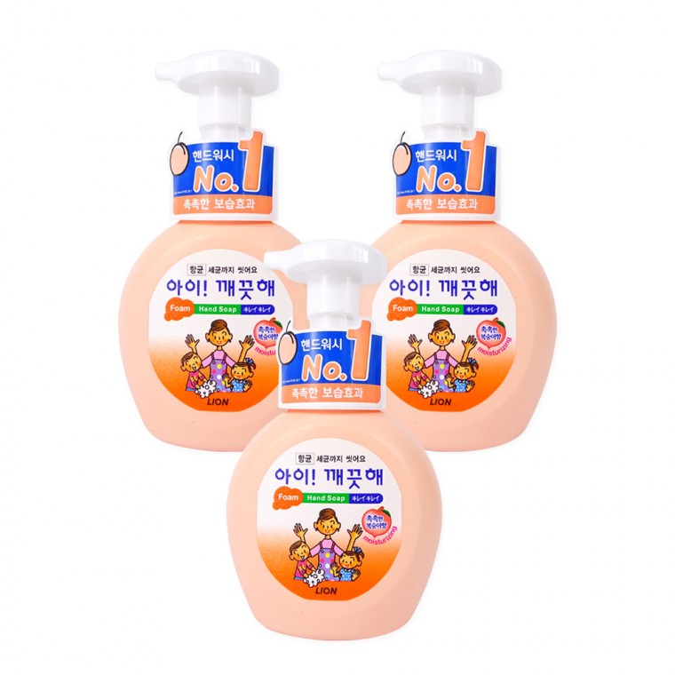 Kids Clean (Container 250ml) Hương Đào - 3 Miếng Rửa Tay Cho Bé Xà Phòng Rửa Tay Tạo Bọt Nước Rửa Tay Dưỡng Ẩm