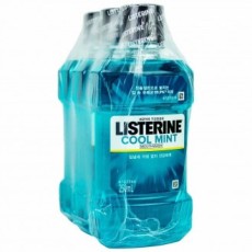 Nước súc miệng Listerine Liquid Cool Mint 250ml 3 gói (700105)