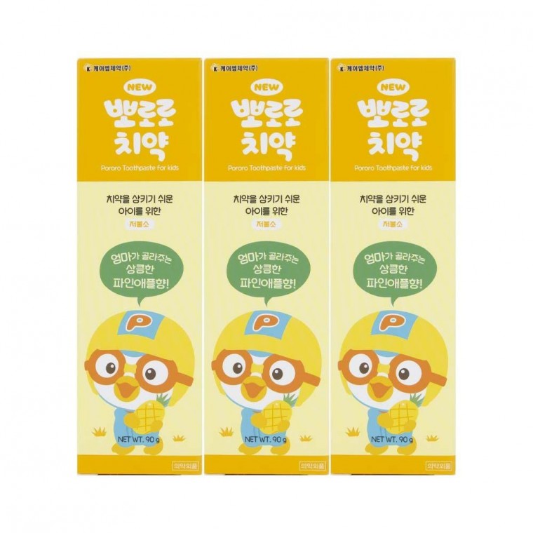 Kem đánh răng Pororo mới hương thông 90g 3 gói