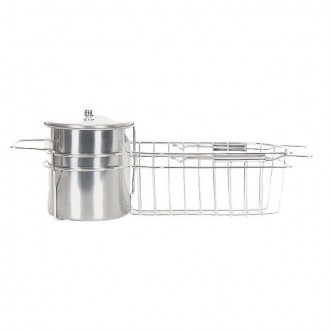 Thùng đựng rác thực phẩm inox - loại có ngăn đựng 1,3L