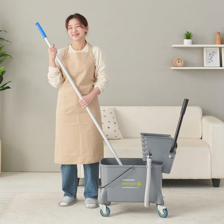 Washboard Jjalsuni so với Dehydrator Push Mop Cây lau nhà thương mại Bóp cây lau nhà Jalsuni Mini Jjalsuni Mapo