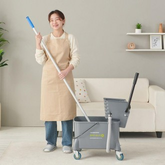 Washboard Jjalsuni so với Dehydrator Push Mop Cây lau nhà thương mại Bóp cây lau nhà Jalsuni Mini Jjalsuni Mapo