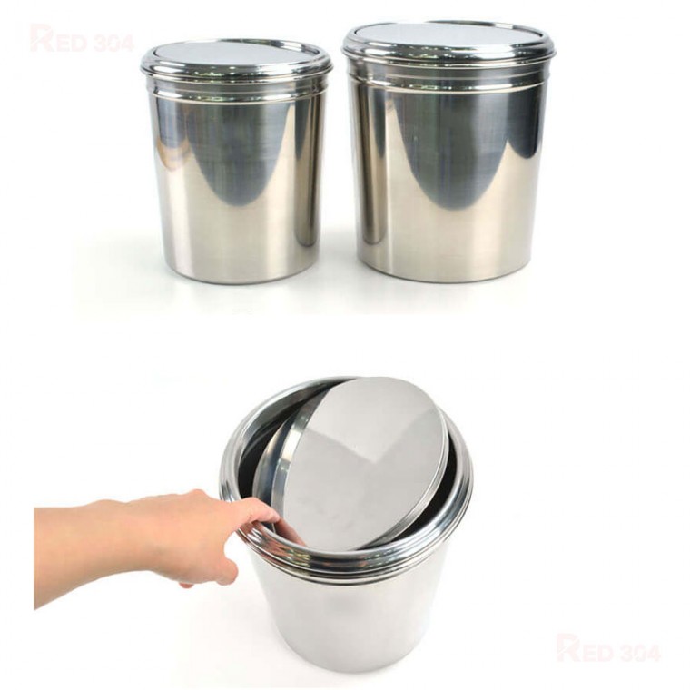 27 loại inox Bàn văn phòng Nhà vệ sinh Thùng rác xoay Thùng rác số 1 số 2 số 3