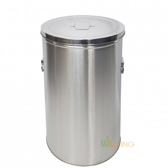 Thùng rác inox nắp dẹt 80L/thùng rác/thùng rác tròn/loại nắp đậy