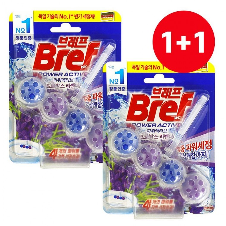 Nước Rửa Bồn Cầu Bref Power Active 1+1 Nước Làm Sạch Bồn Cầu Hoa Oải Hương