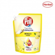 Henkel Frill Baking Soda Pure Lemon 1L x 1 chất tẩy rửa chén có thể đổ lại chất tẩy rửa đậm đặc của Đức dành cho vết dầu mỡ