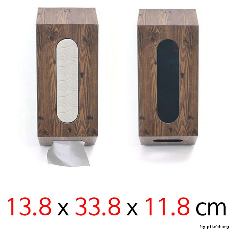 Hộp đựng khăn ăn treo tường thương mại cổ điển hình hạt Juniper 13,8x33,8x11,8cm 1p