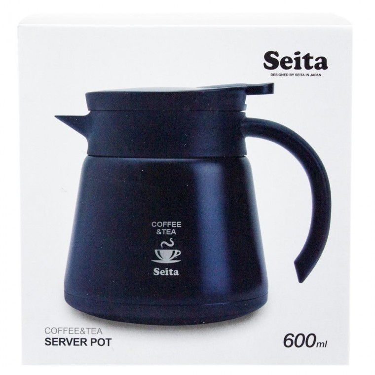 Bình pha cà phê & trà Seita 600ml-Đen