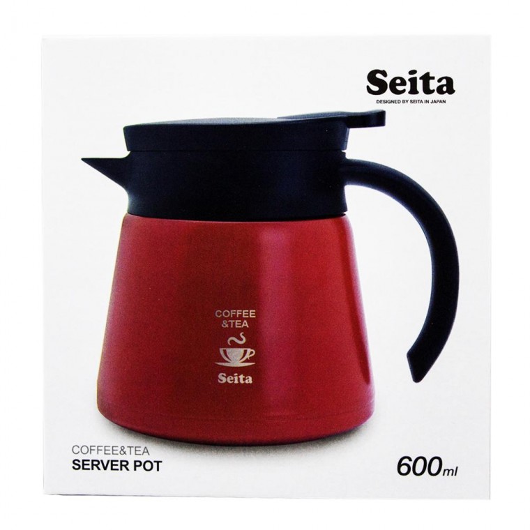 Seita Coffee & Tea Server Pot 600ml-Đỏ