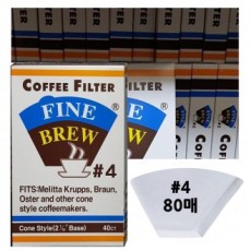 Giấy lọc cà phê nhỏ giọt Fine Brew Hand số 4 Bộ lọc cà phê 80P