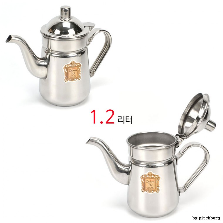 Ấm đun nước inox nhà hàng khách sạn STL cao cấp 1,2 lít 1p