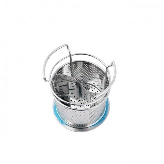 Hộp đựng dao kéo inox tròn (nhỏ) Vách chia đĩa đựng nước Giá đỡ thìa