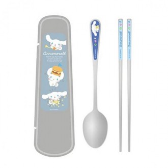 Bộ hộp đựng dao kéo Sanrio Cinnamoroll siêu sạch bằng thép không gỉ